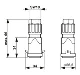 Conector HC-A3-STQ1,5-TFL-G-PA