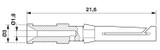 Contacto crimpado CK1,6-ED-1,50BU AG