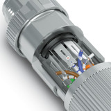 Conector para datos SACC-M12FS-8QO SH ETH