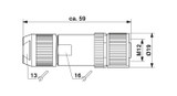 Conector para datos SACC-M12FS-5PL SH DN