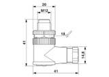 Conector SACC-M12MR-4CON-PG7-M