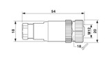 Conector SACC-M12FS-4CON-PG7-M