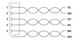 Conect. enchuf. para apar. pared delant. SACCEC-M12FSB-5CON-M16/2,0-900
