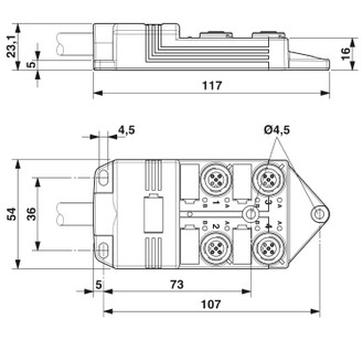SACB-4/ 8-L-20,0PUR SCO P - Caja distribuidora