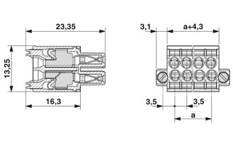 DFMC 1,5/ 5-STF-3,5 - Conector para placa de circuito impreso