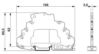 TTC-3-1X2-24DC-PT - Dispositivo de protec. contra sobretensiones