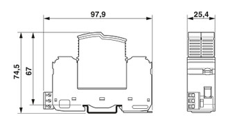 VAL-SEC-T2-2+0-120DC-FM - Descargador de sobretensiones modelo 2