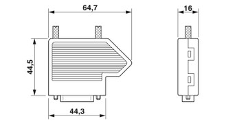 SUBCON 15/F-SH - Conector de bus D-SUB