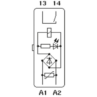 Soporte enchufable de relé ST-REL2-KG 24/1