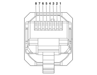 VS-PN-RJ45-5-Q/IP20 - Conector enchufable RJ45