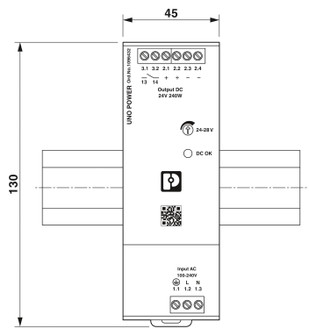 Fuente de alimentación UNO2-PS/1AC/24DC/240W