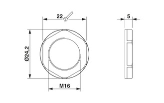 A-INL-M16-P-LG - Contratuerca