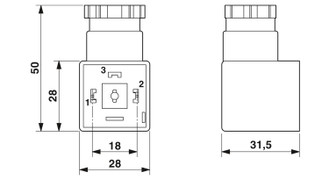 SACC-VB-4CON-M16/A - Conector de válvula