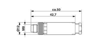 SACC-M 8MS-3CON-M-SW - Conector