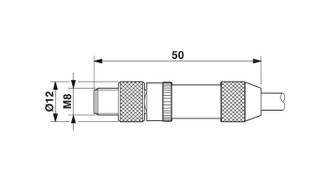 SACC-M 8MS-3CON-M-SH - Conector