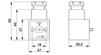 SACC-V-4CON-PG9/A - Conector de válvula