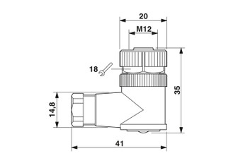 SACC-M12FR-4CON-PG7-M - Conector