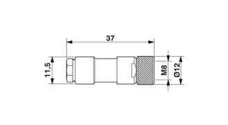 SACC-M 8FS-4CON-M - Conector