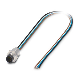 SACC-E-M 8MS-4CON-M8/0,5 - Conect. enchuf. para apar. pared delant.