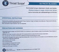 TelScope Throat Scopes (50 Pack Blades)