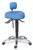 The seat and lumbar support of the CorrectSit® (usa design patented) are identical to the seat and lumbar support of the ErgoDynamic®, with the difference that they are manually operated with easily adjustable handles. The tilting mechanism, the height of the seat, the seat depth and the height of the lumbar support are all easily adjustable by the two or three manual handles on the side. The settings of the chair are not influenced by the weight or the height of the user, which makes for an extremely versatile chair for multiple users in medical clinics, operatories, beauty salons, dental hygienists, creative studios, musicians, amongst others. 