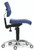 Side View shows sloping seat for leg comfort