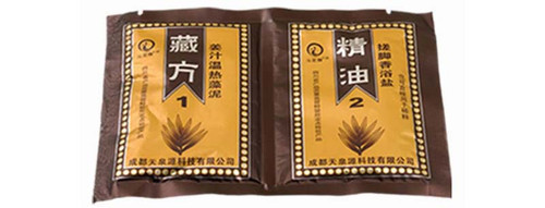 藏方1姜汁温热藻泥+精油2搓脚香御盐