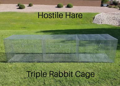 Triple Rabbit Cage - 24 Inch Height - Raising Rabbits