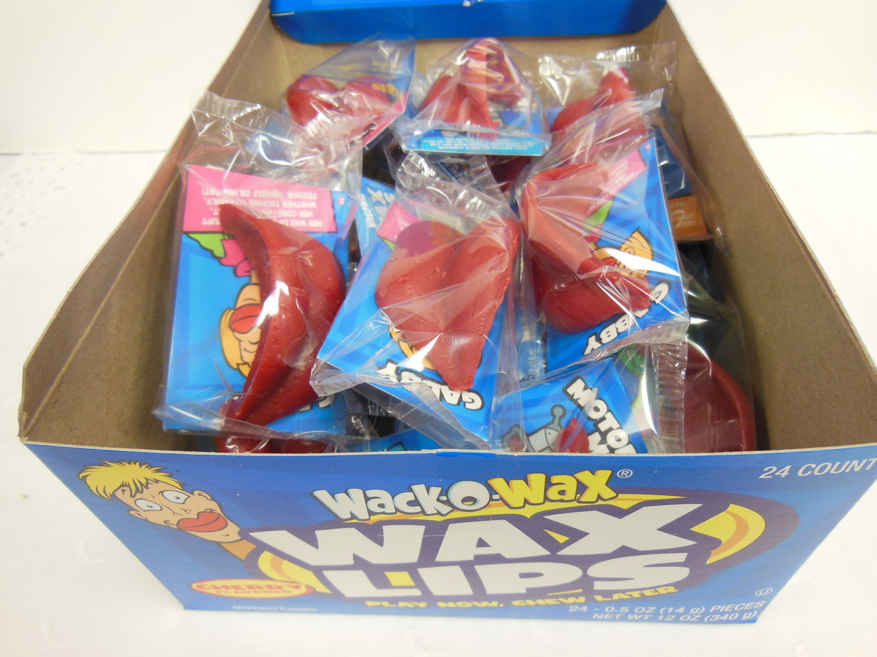 Wack O Wax Wax Lips, Motor Mouth, Packaged Candy