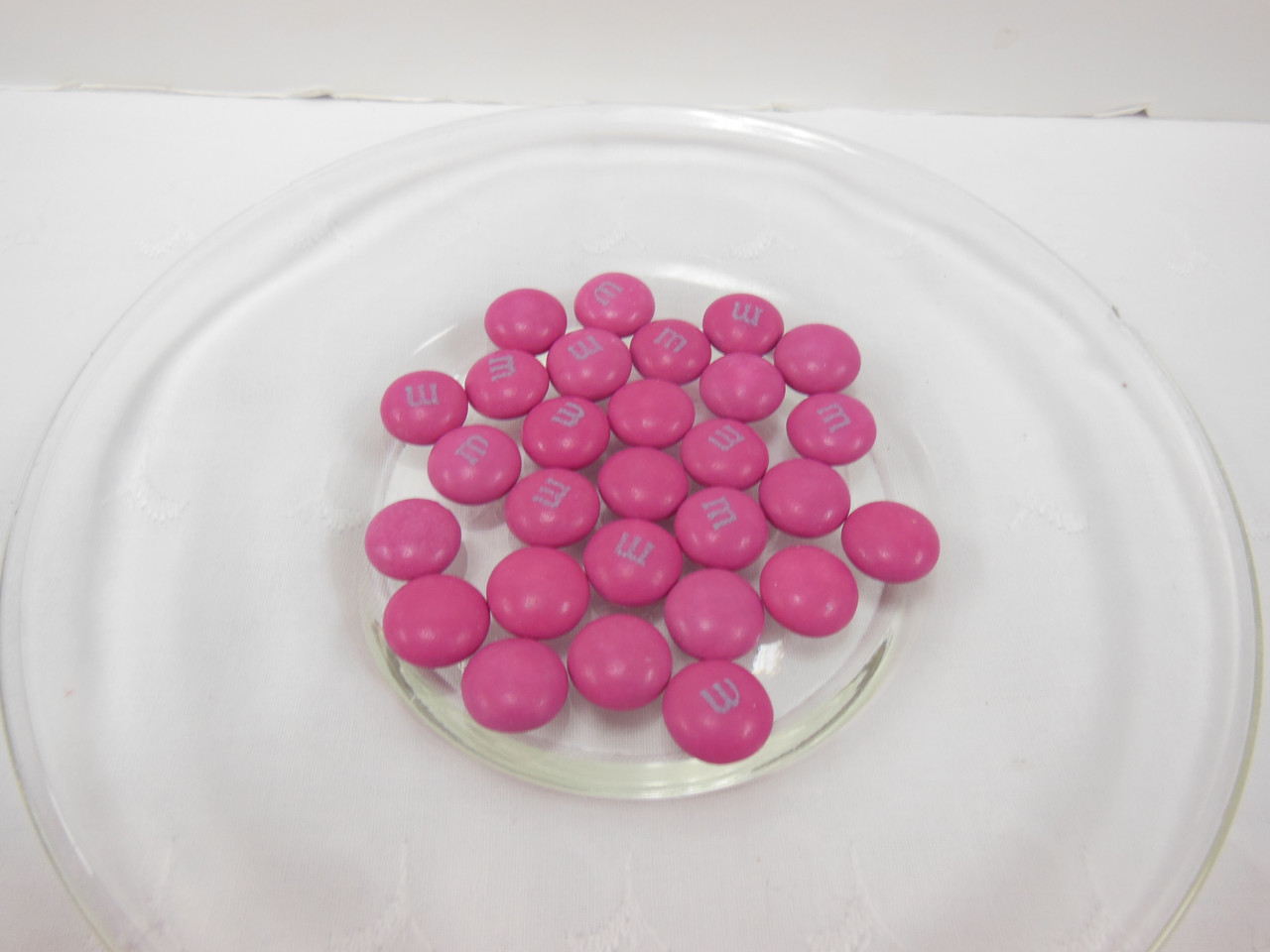 Personalized Pink and White M&Ms