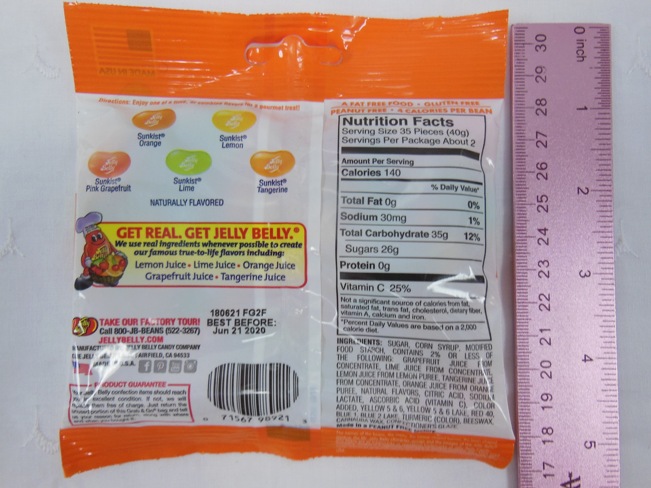 Sunkist Citrus Mix Jelly Belly 3.1oz Bag – Bruce's Candy Kitchen