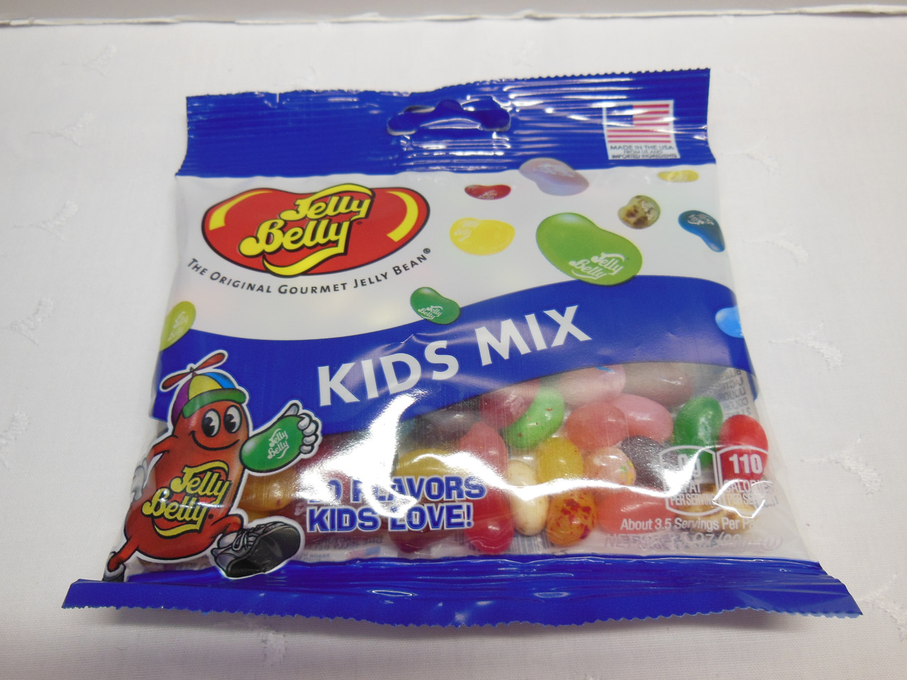 Manufacturer's　Jelly　Mix　Kids　9.5oz　Bag　Belly　(99g)　Net　Jelly　Beans　Wt.