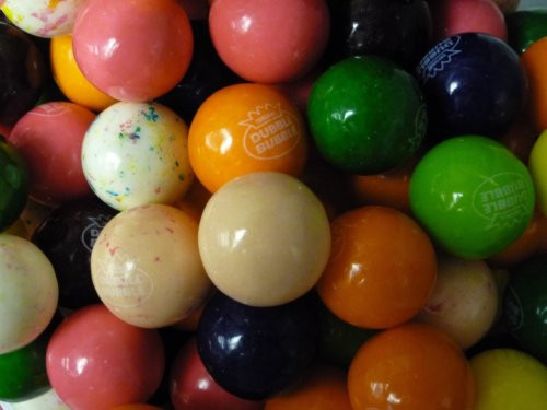 10 Flavor Mix  Dubble Bubble Gum Balls 1"  1 lb 453g