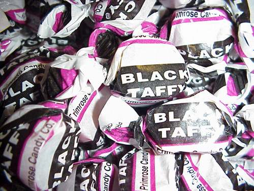 Black Jacks Black Taffy Licorice 1 lb (453g) Wrapped Fresh!