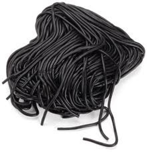 Black Licorice Laces Gustaf's (Anise) 2Lb (908g)Manufacturer's Bag