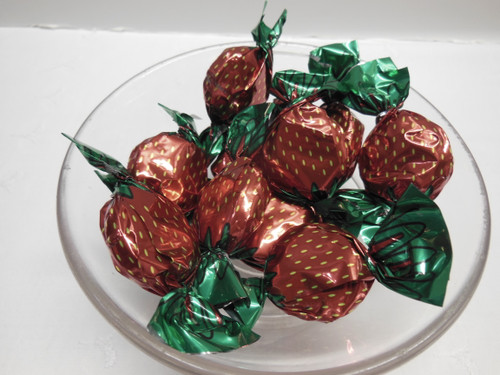 Strawberry BonBons Filled Strawberry Flavored Candies Primrose 1 LB Wrapped
