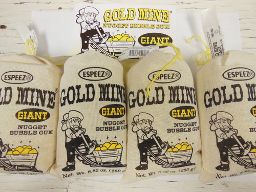 Gold Mine Giant Nugget Bubble Gum ESPEEZ  Four 8.82 oz Bags