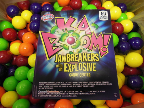 Kaboom Jawbreakers Explosive Candy Center Concord 1 LB (453g)