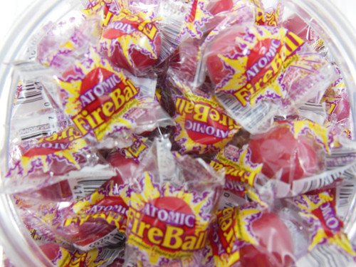 WRAPPED Medium Atomic Fireballs Jawbreaker Jawbreakers 1 pound (453g)