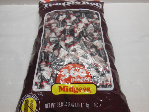 Tootsie Roll 360 Chocolate Midgees Manufacturer's Bag 2.42 LB (1.1KG)