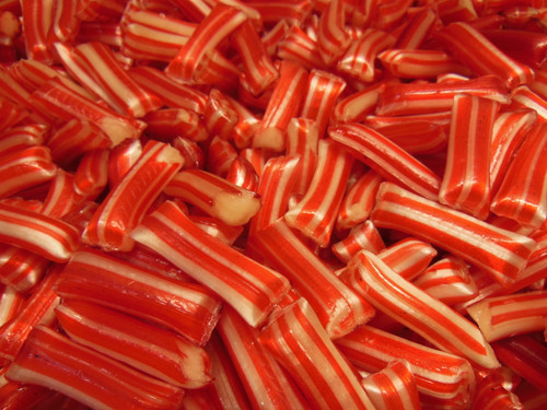 Christmas Red Striped Mint Straws Peppermint 1 LB (453g) Cavalier SALE
