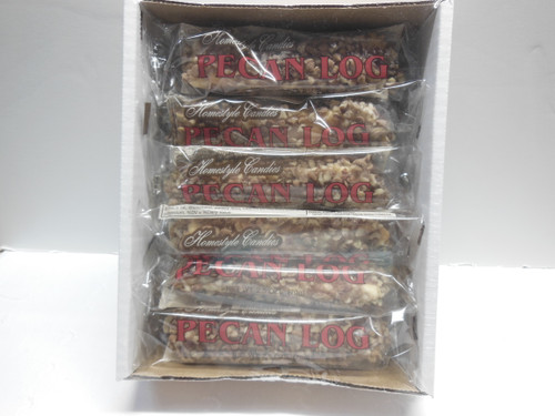 Pecan Logs Box of 12 Crown Homestyle Candies 2.5oz (70g)