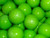 Green Apple Gum Balls Dubble Bubble 1"  1 lb Gumballs