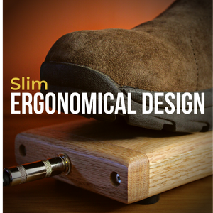 Oak ToeKicker Acoustic Stompbox | Handcrafted by Kopf Percussion