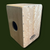 Image of the front of the Cherry and Curly Cherry Cajon from Kopf Percussion.