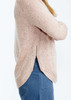 PingPong Zip Trim Pullover - Blush