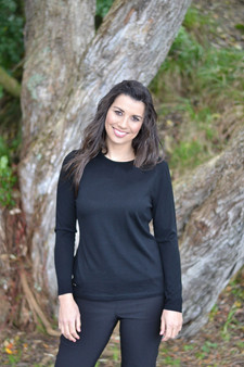 Ebony_ Wool_ Long _Sleeve_ T _Black_lamisaru_boutique