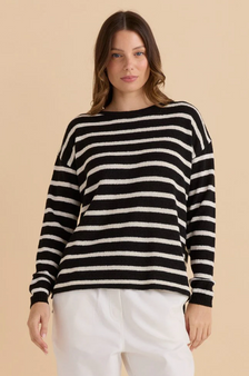 Betty_Basics_Bradford_Knit_ Black/Cream_lamisaru
