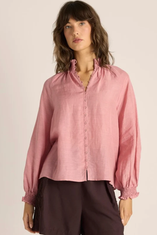 Fate + Becker Lani Shirred Blouse