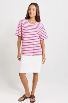 Betty_Basics_Relax_Boxy_Tee _Pink/Chocolate_lamisaru